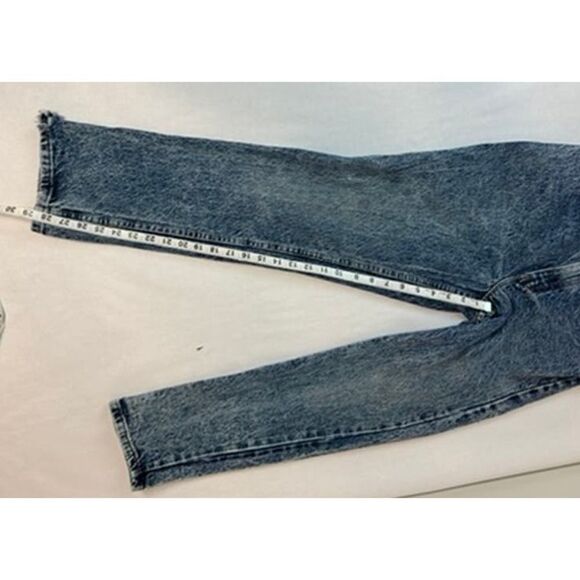 Vintage 80s HIS Acid Wash Jeans Mom Jeans High Rise - Size 30 * 30 - Picture 6 of 12
